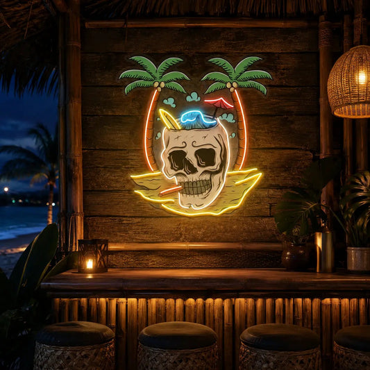Skull Island LED Neon Sign Light Pop Art