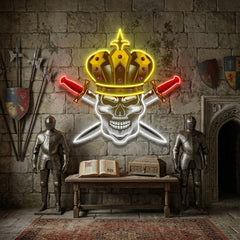 Skull King LED Neon Sign Light Pop Art