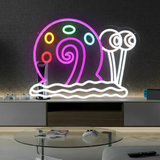 Snail Neon Sign Anime Cartoon Neon Sign Gaming Room Decor - VN03 - Customneonstudio