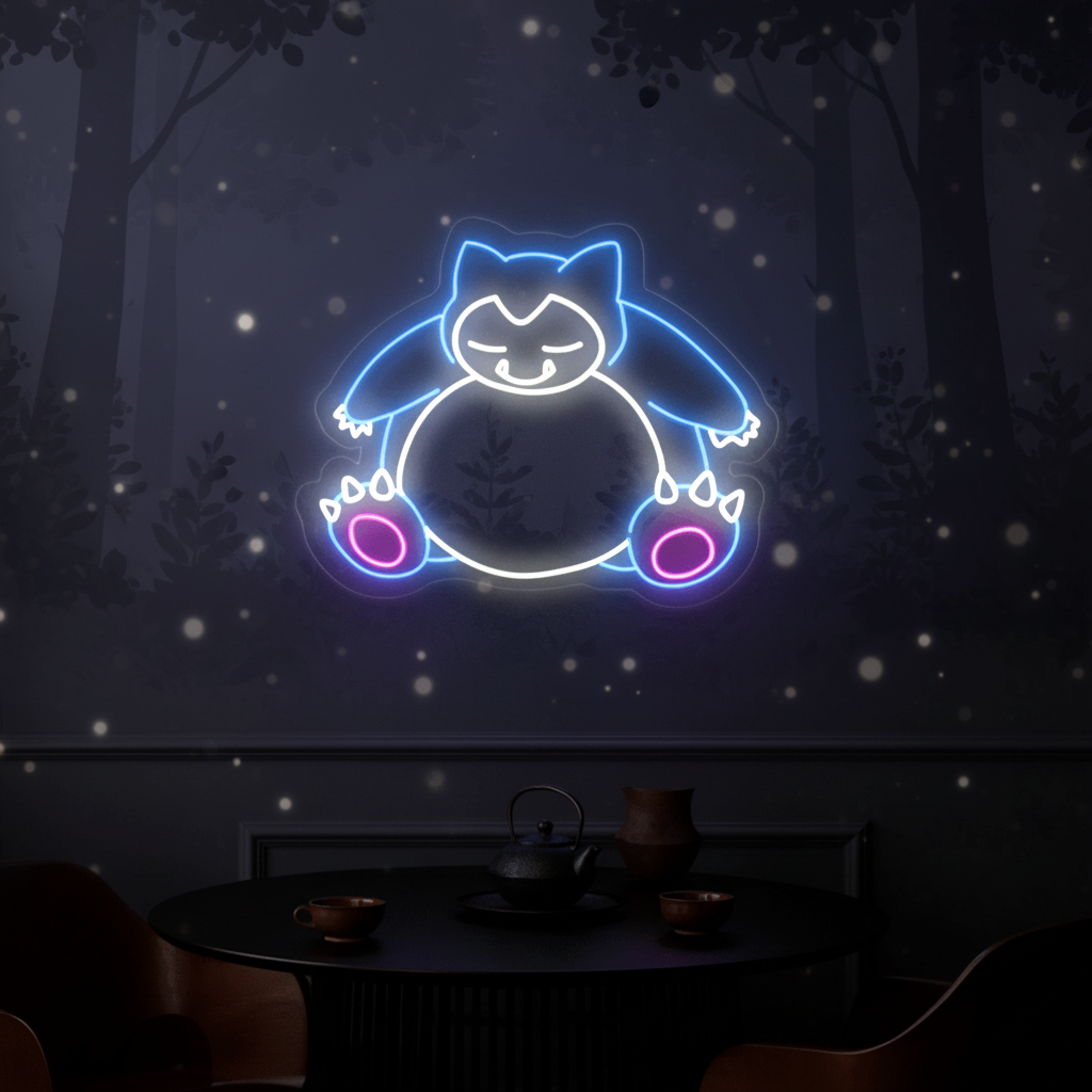 Snorlax Pokemon LED Neon Sign Anime Neon Sign
