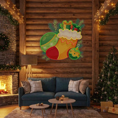 Sock of gifts Art worK Led Neon Sign Light