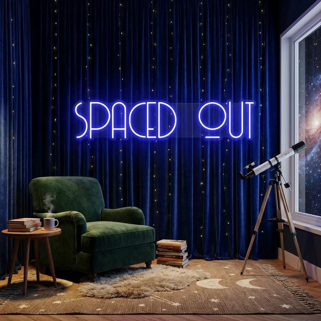 Spaced Out Led Neon Sign Light