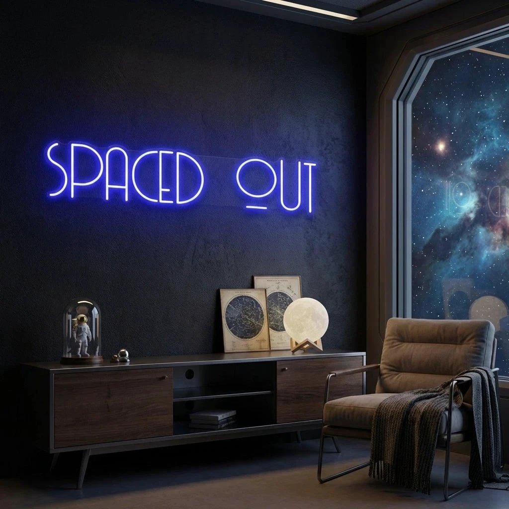 Spaced Out Led Neon Sign Light