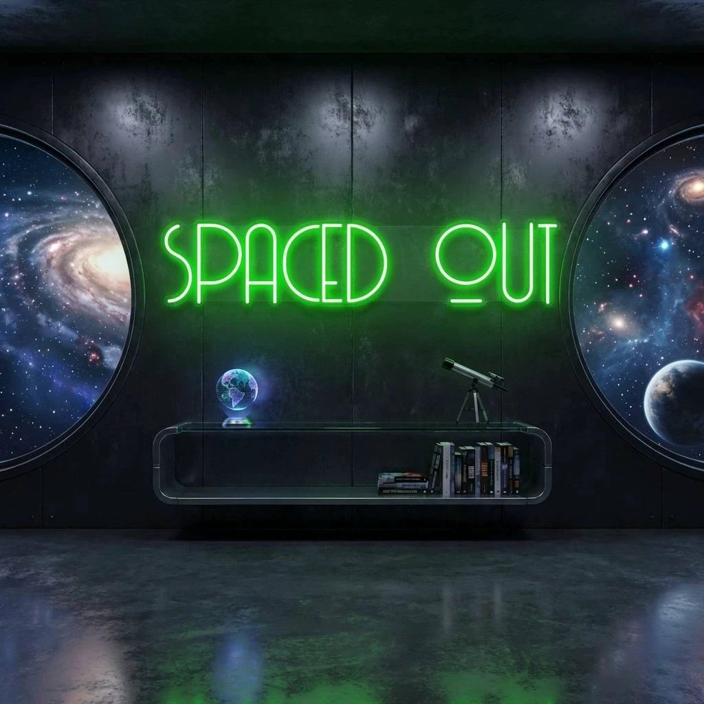 Spaced Out Led Neon Sign Light