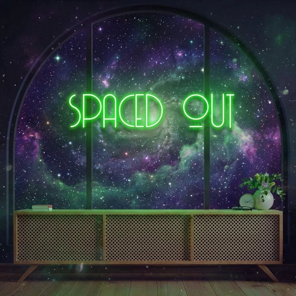 Spaced Out Led Neon Sign Light