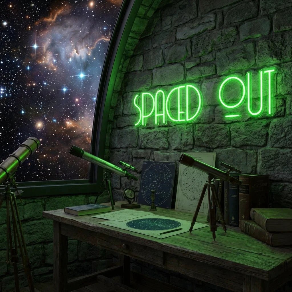 Spaced Out Led Neon Sign Light