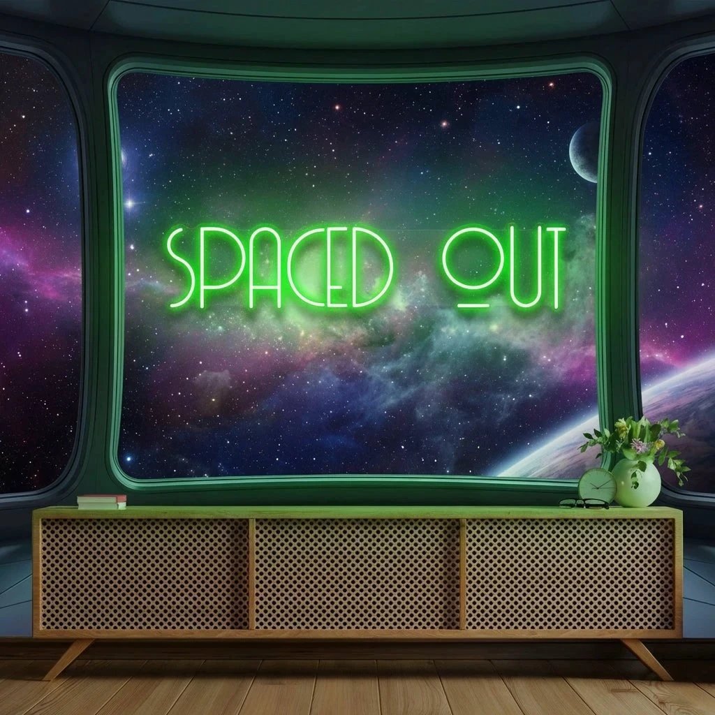 Spaced Out Led Neon Sign Light
