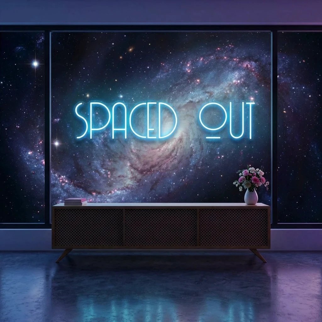 Spaced Out Led Neon Sign Light