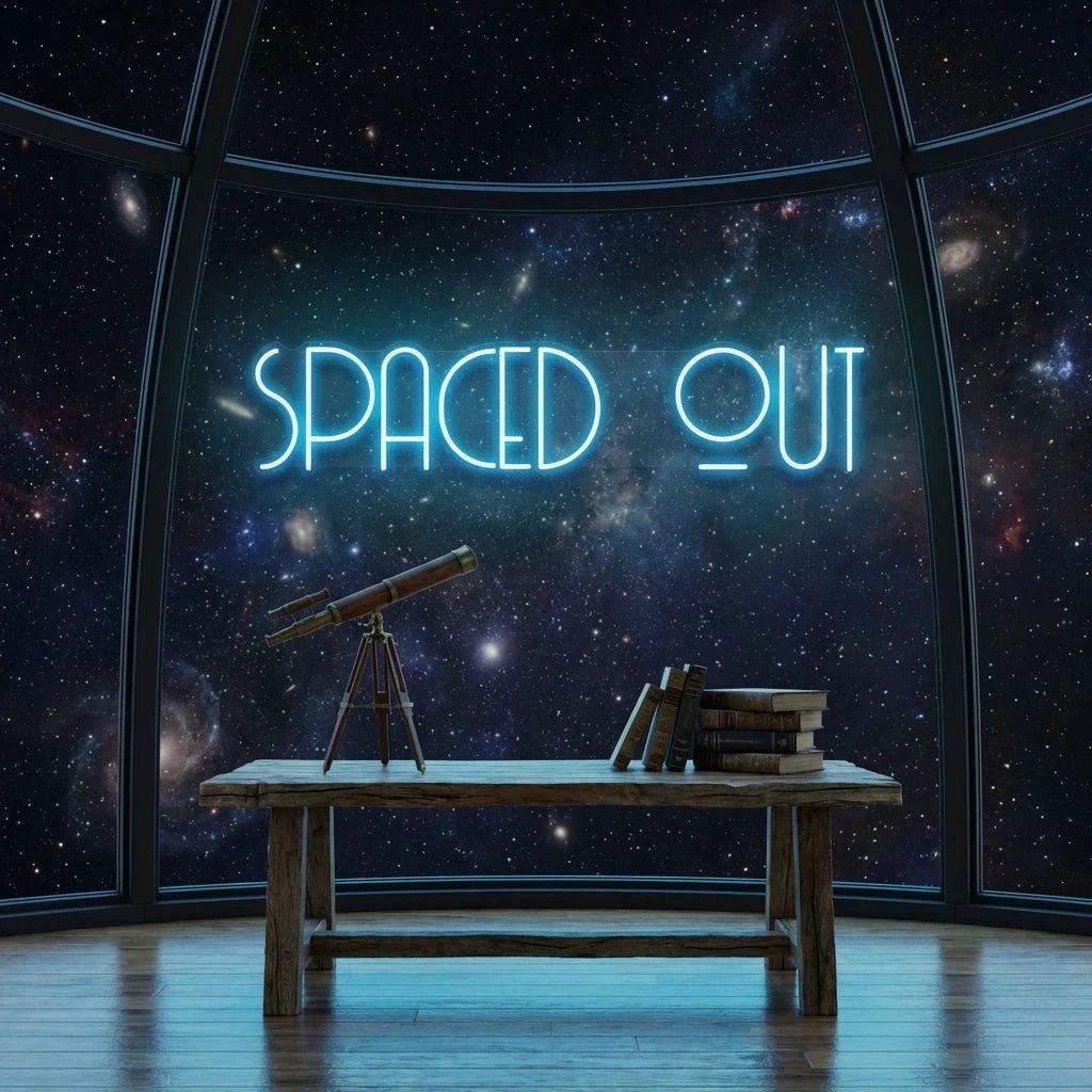 Spaced Out Led Neon Sign Light