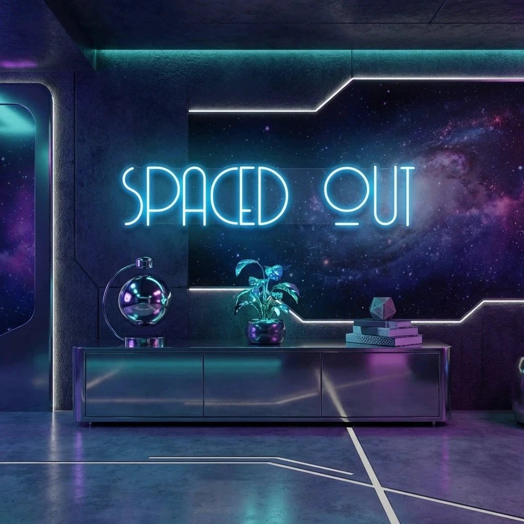Spaced Out Led Neon Sign Light