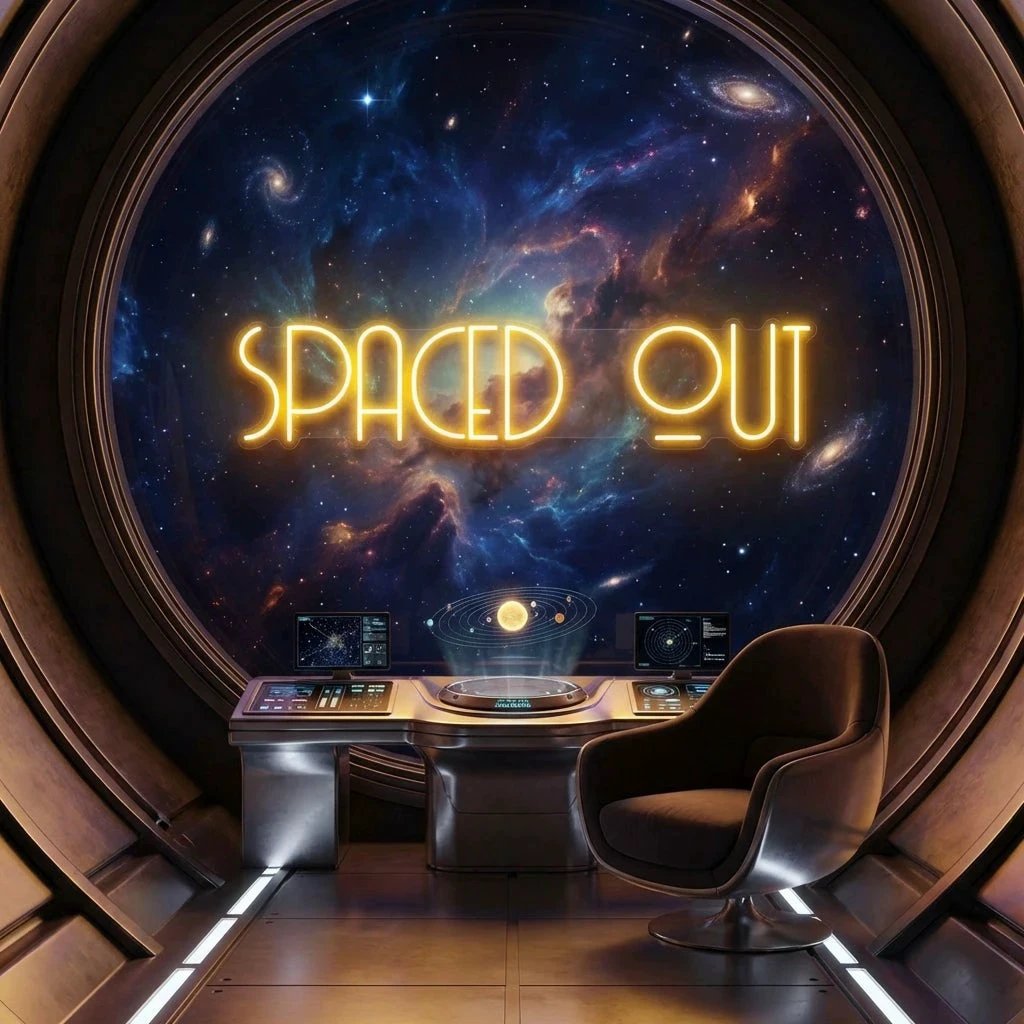 Spaced Out Led Neon Sign Light