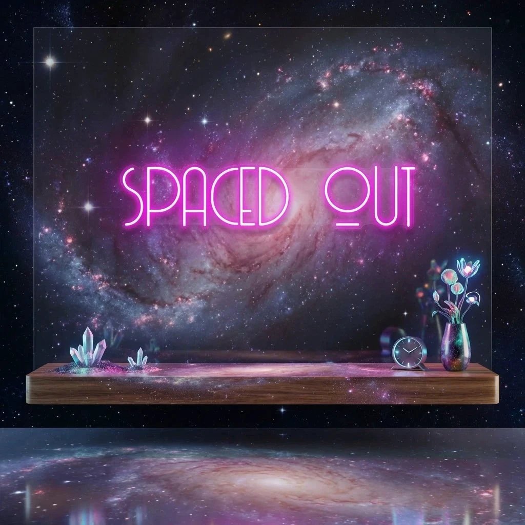 Spaced Out Led Neon Sign Light