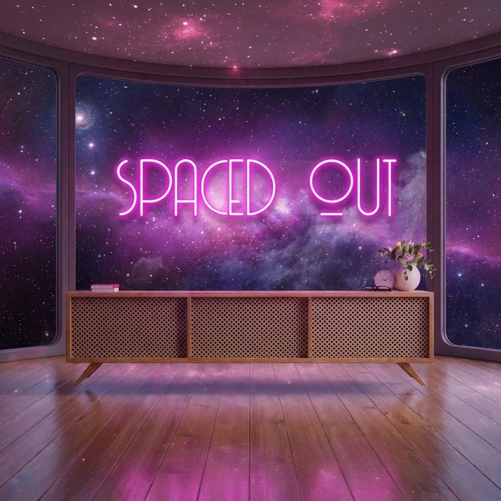 Spaced Out Led Neon Sign Light