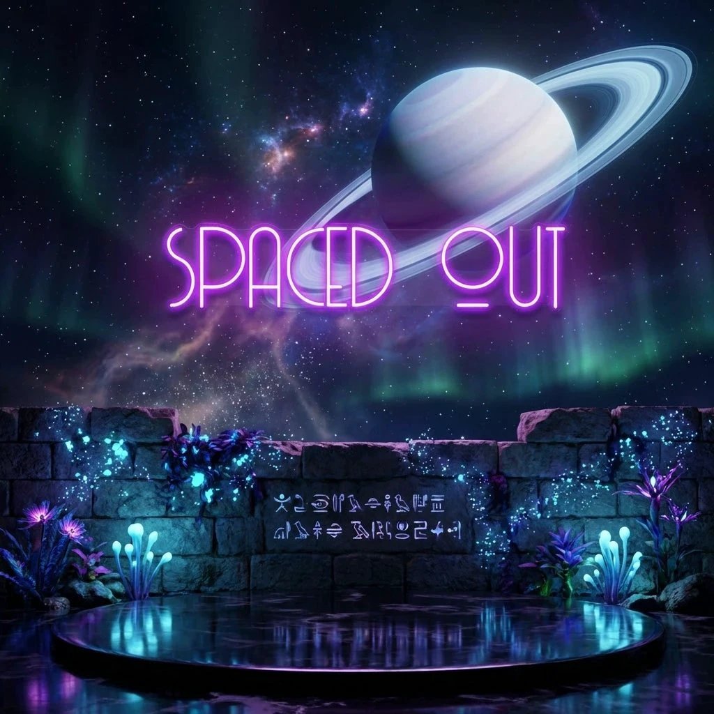 Spaced Out Led Neon Sign Light