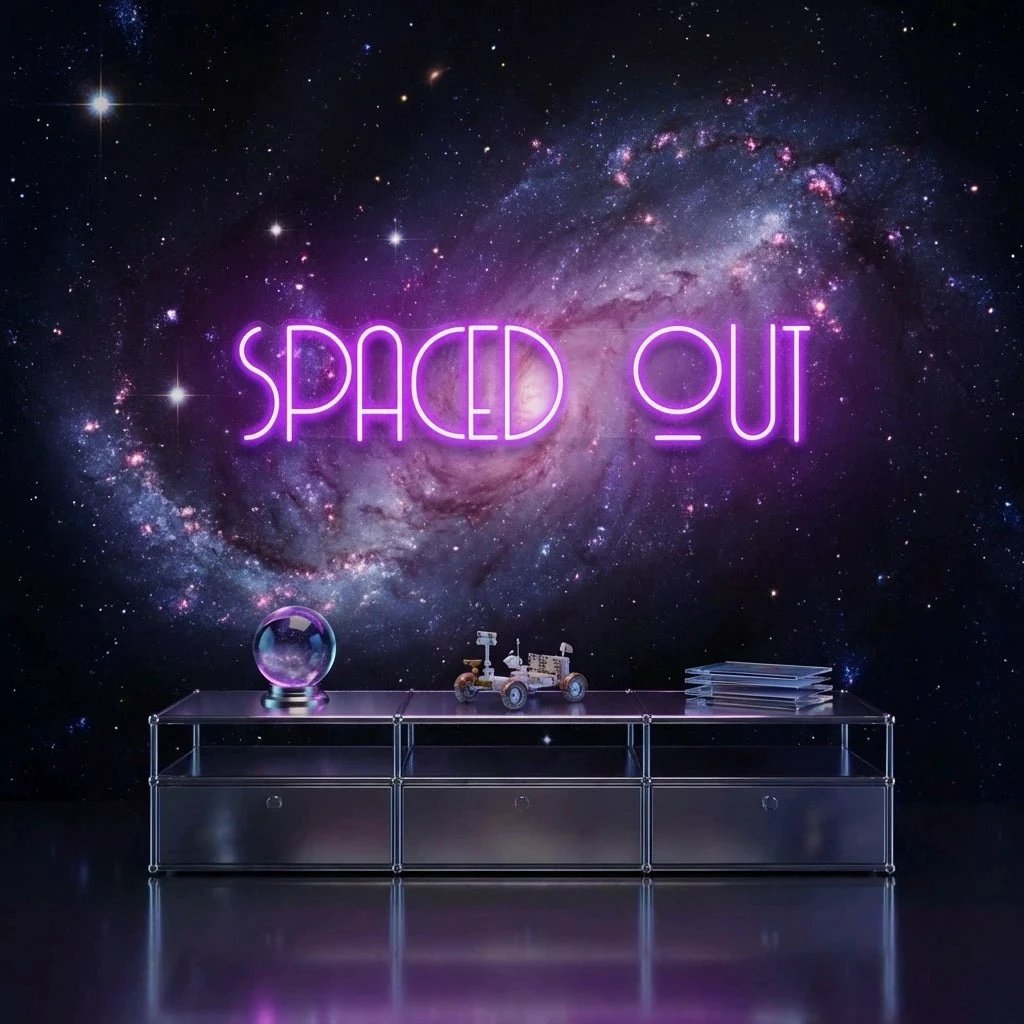 Spaced Out Led Neon Sign Light