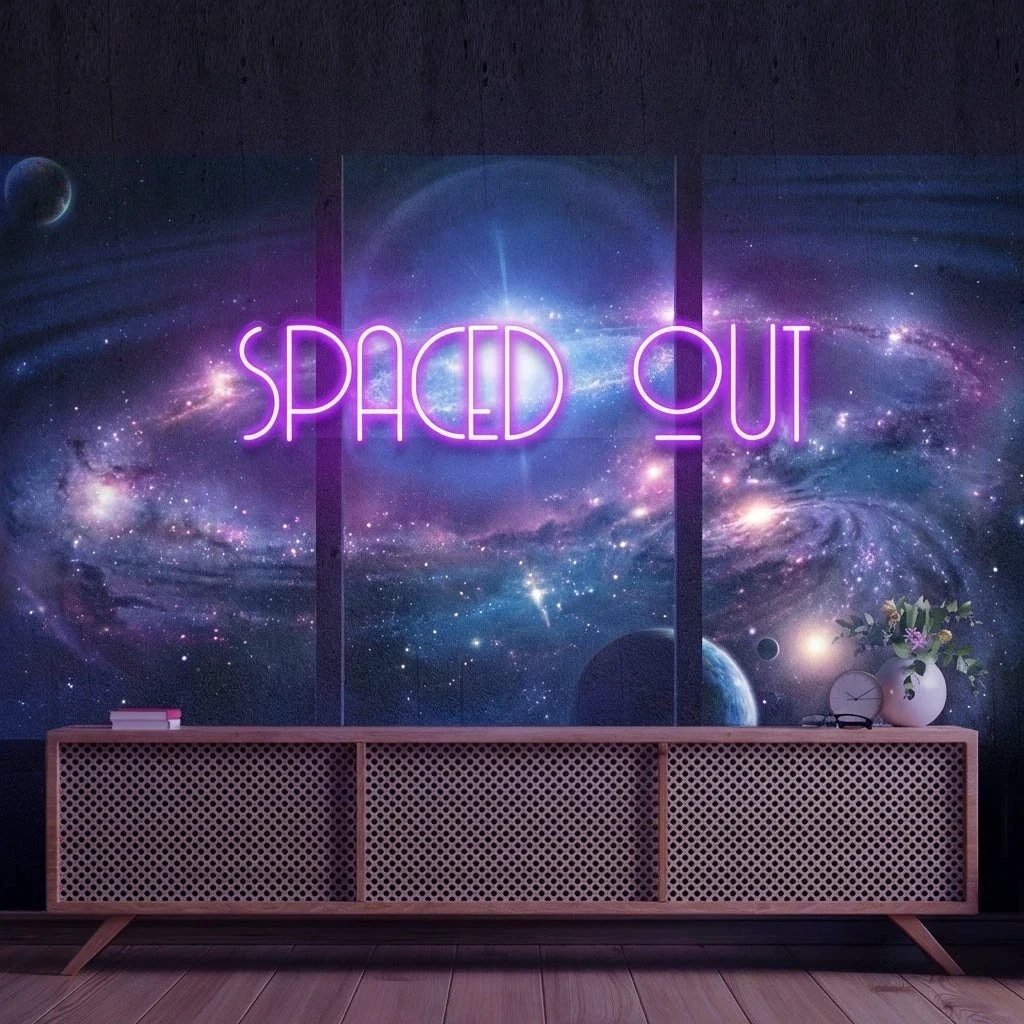 Spaced Out Led Neon Sign Light