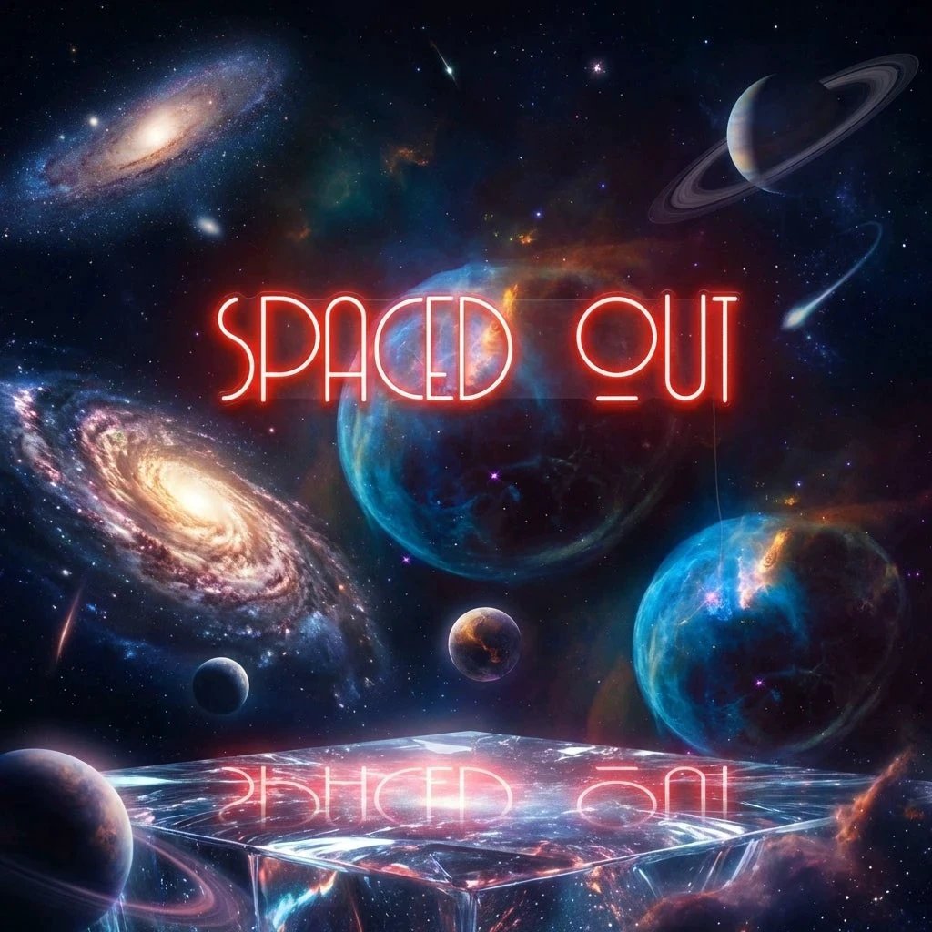 Spaced Out Led Neon Sign Light
