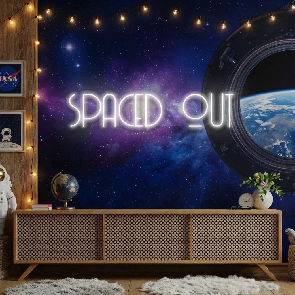 Spaced Out Led Neon Sign Light