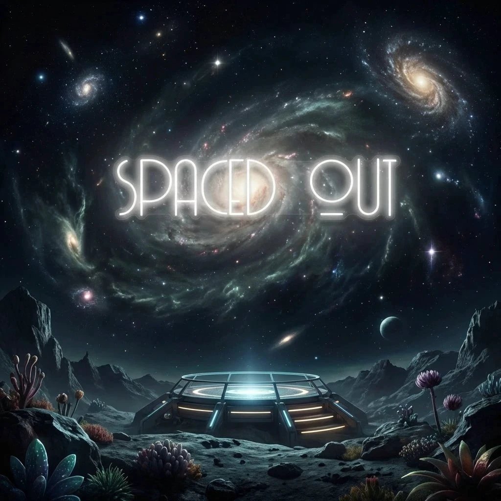 Spaced Out Led Neon Sign Light