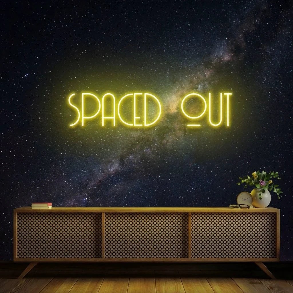Spaced Out Led Neon Sign Light