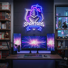 Spartans Gaming Streamer LED Neon Sign Light Pop Art