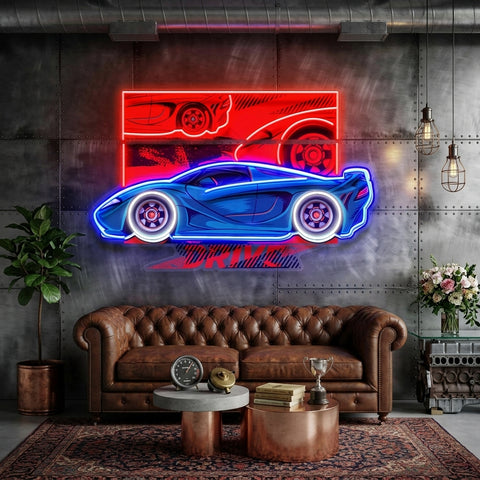 Speed Racing LED Neon Sign Light Pop Art