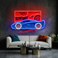 Speed Racing LED Neon Sign Light Pop Art