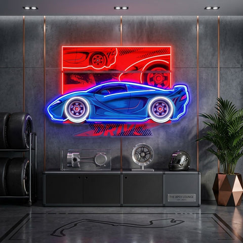Speed Racing LED Neon Sign Light Pop Art