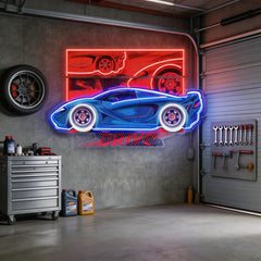 Speed Racing LED Neon Sign Light Pop Art