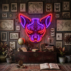 Sphynx Cat Head LED Neon Sign Light Pop Art