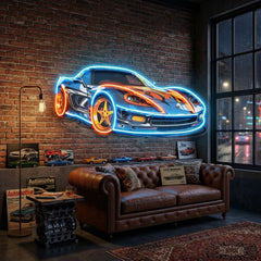 Sports Car LED Neon Sign Light Pop Art