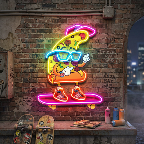 Street Style Pizza LED Neon Sign Light Pop Art