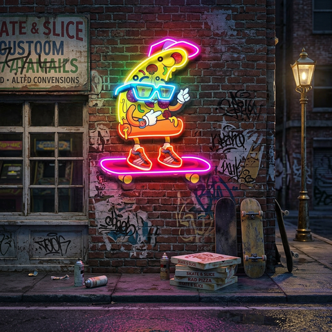 Street Style Pizza LED Neon Sign Light Pop Art