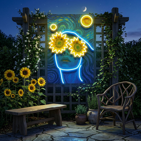 Sunflower Dreams LED Neon Sign Light Pop Art