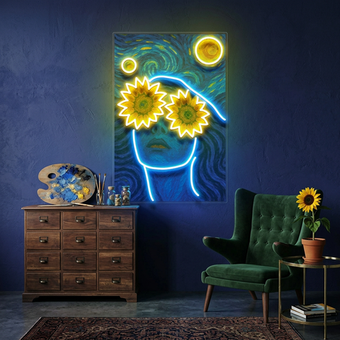 Sunflower Dreams LED Neon Sign Light Pop Art