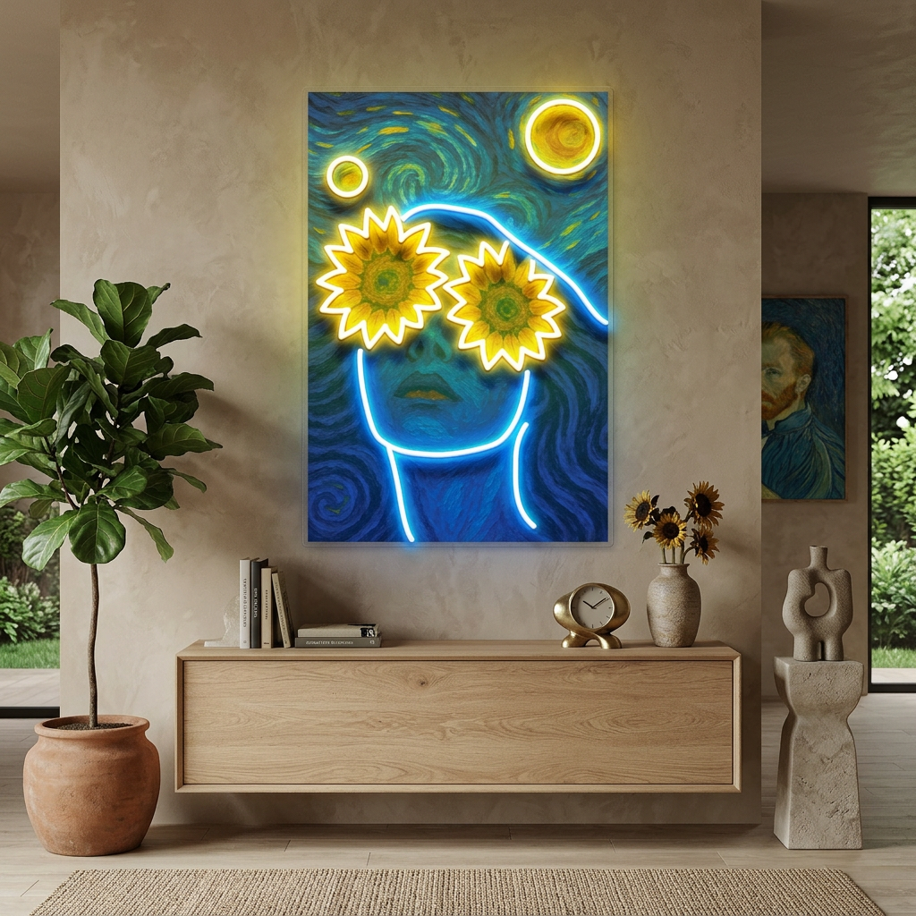 Sunflower Dreams LED Neon Sign Light Pop Art