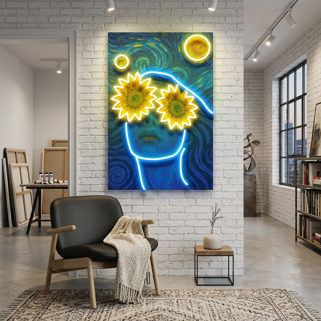 Sunflower Dreams LED Neon Sign Light Pop Art