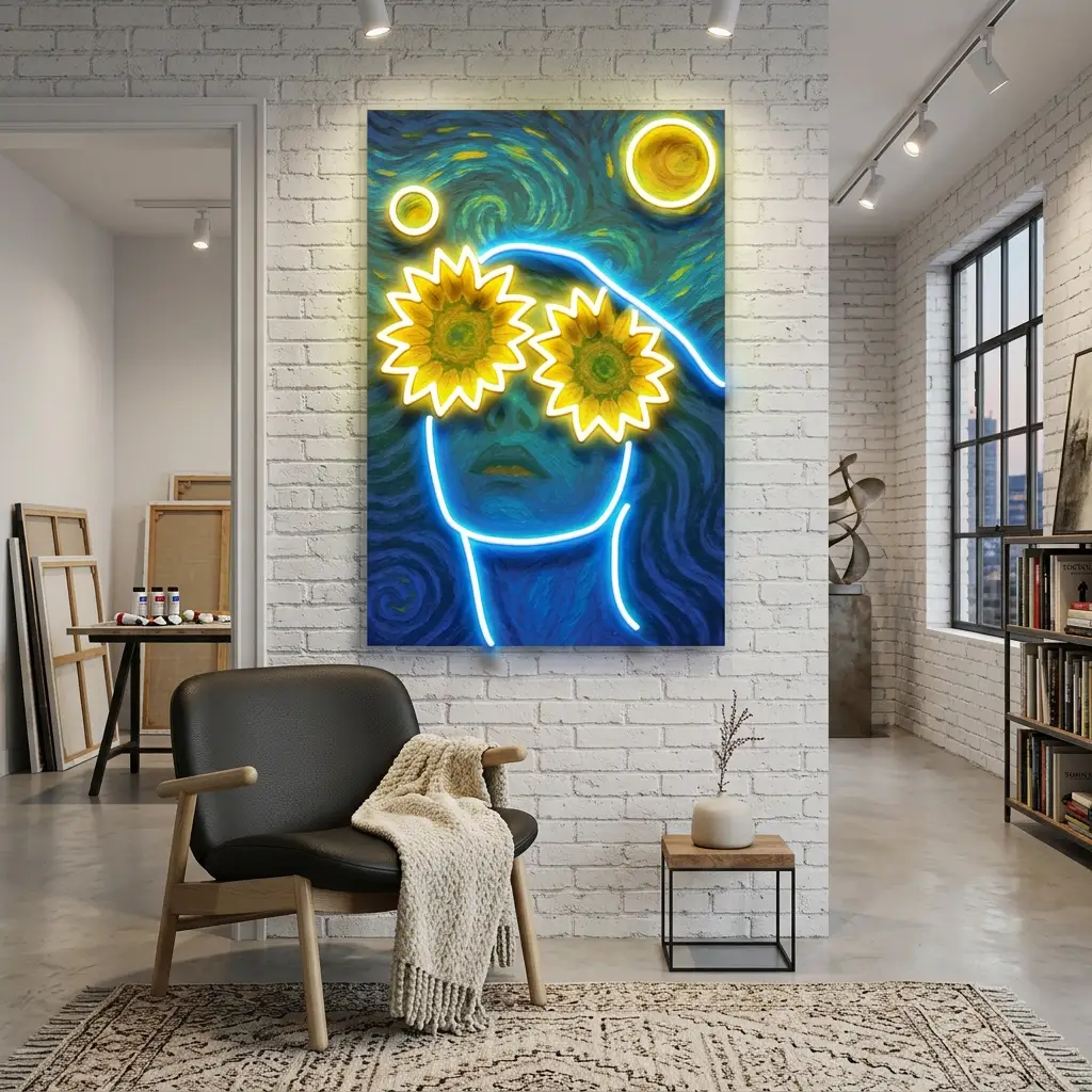 Sunflower Dreams LED Neon Sign Light Pop Art