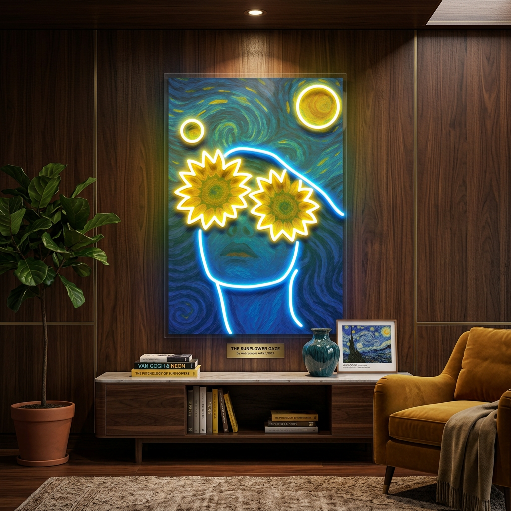 Sunflower Dreams LED Neon Sign Light Pop Art