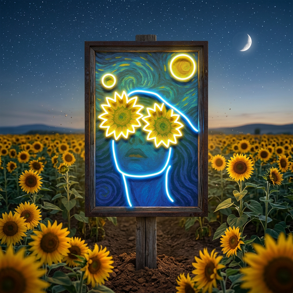 Sunflower Dreams LED Neon Sign Light Pop Art