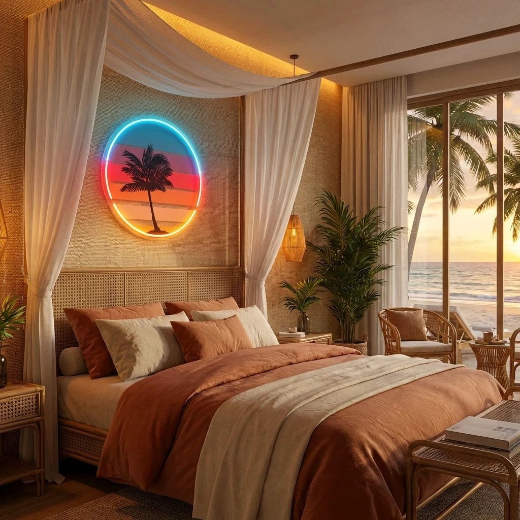 Sunset Retro Artwork Led Neon Sign Light