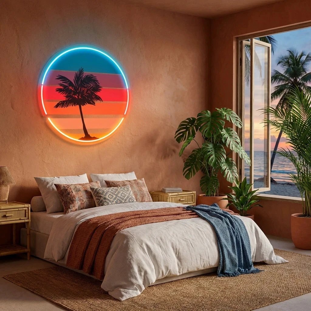 Sunset Retro Artwork Led Neon Sign Light