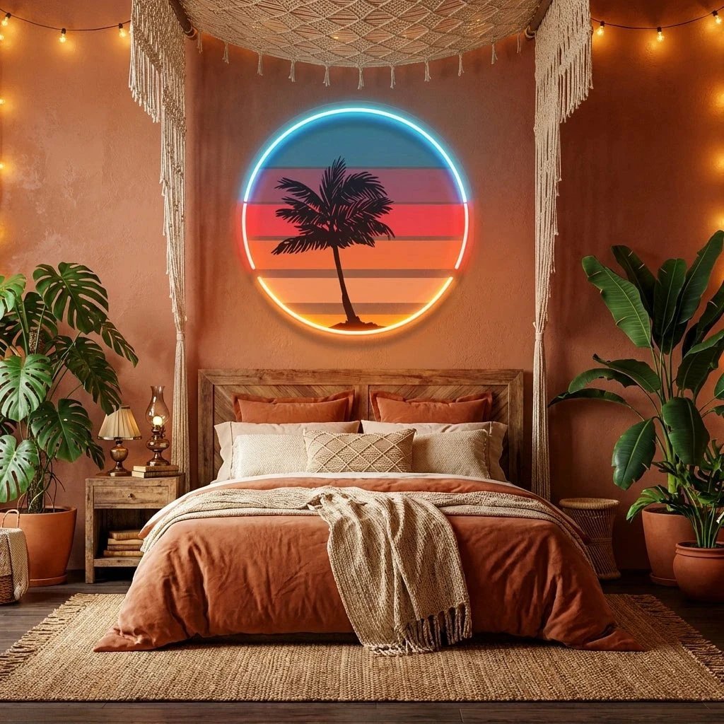 Sunset Retro Artwork Led Neon Sign Light