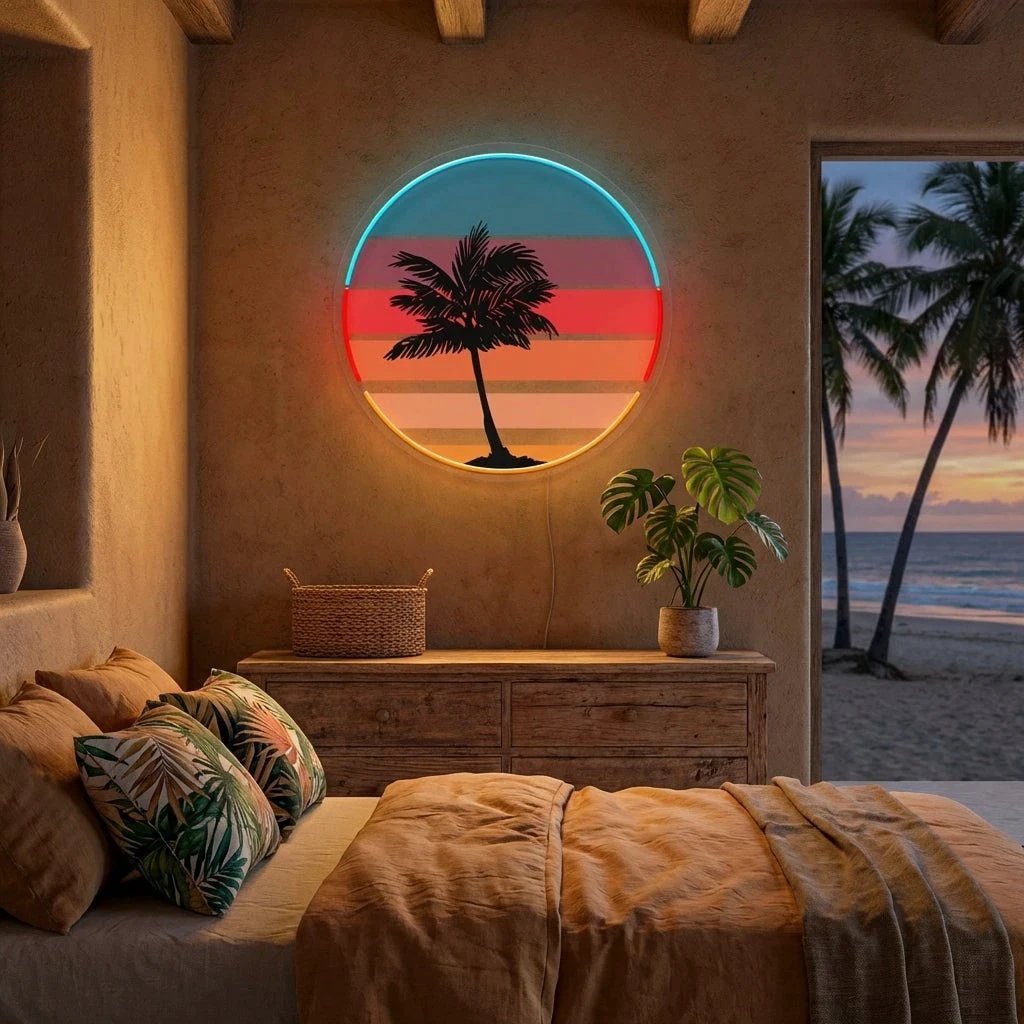 Sunset Retro Artwork Led Neon Sign Light