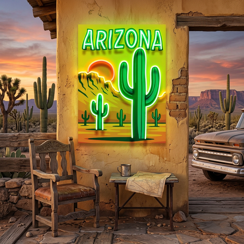 Sunset in the Southwest LED Neon Sign Light Pop Art