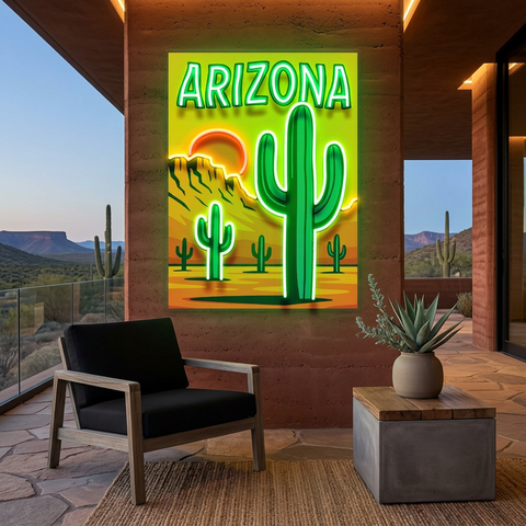 Sunset in the Southwest LED Neon Sign Light Pop Art