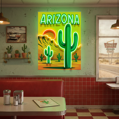 Sunset in the Southwest LED Neon Sign Light Pop Art