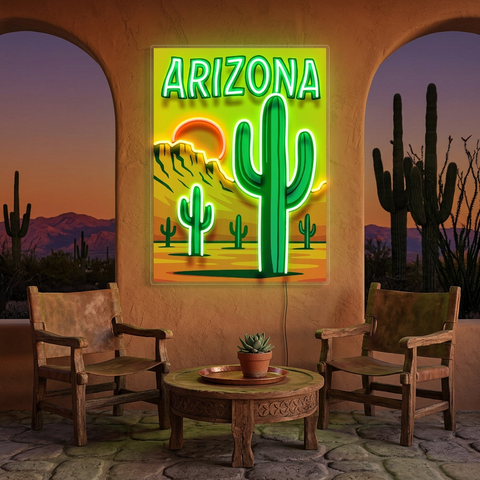 Sunset in the Southwest LED Neon Sign Light Pop Art