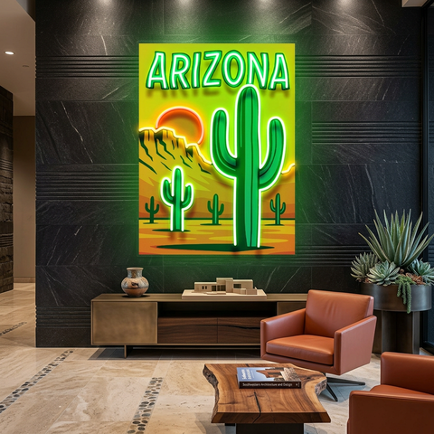 Sunset in the Southwest LED Neon Sign Light Pop Art