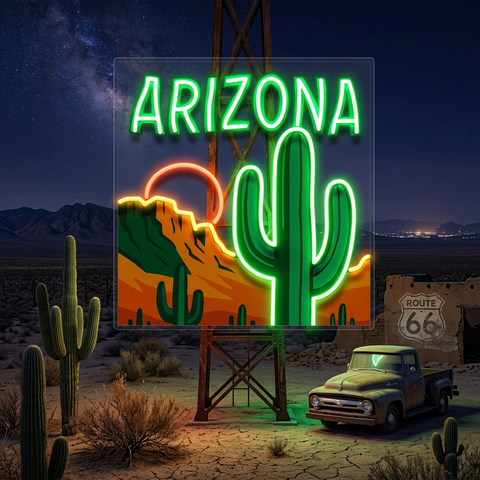 Sunset in the Southwest LED Neon Sign Light Pop Art